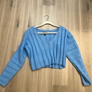 Blue V-Neck Sweater